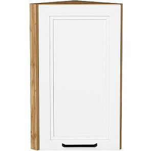 Шкаф верхний торцевой Нео White Silk/Дуб Вотан 716*300*306
