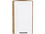 Шкаф верхний торцевой Нео White Silk/Дуб Вотан 716*300*306