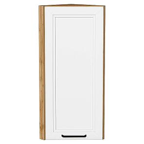 Шкаф верхний торцевой Нео White Silk/Дуб Вотан 920*300*306