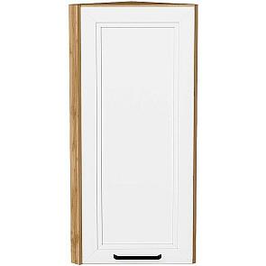 Шкаф верхний торцевой Нео White Silk/Дуб Вотан 920*300*306