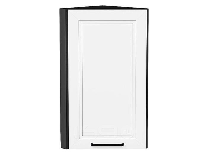 Шкаф верхний торцевой Нео White Silk/Graphite 716*300*306