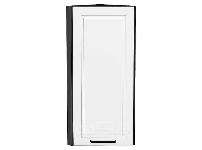 Шкаф верхний торцевой Нео White Silk/Graphite 920*300*306