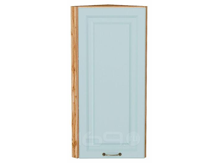 Шкаф верхний торцевой Ницца Голубой/Дуб Вотан 920*300*304