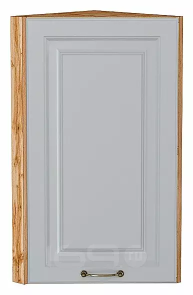 Шкаф верхний торцевой Ницца Графит/Дуб Вотан 716*300*304