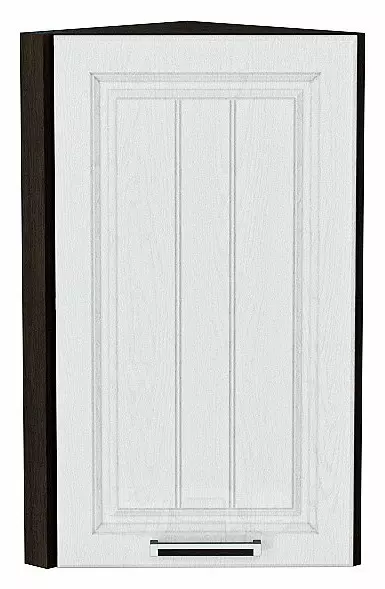Шкаф верхний торцевой Прага Белое дерево Graphite 716*300*304