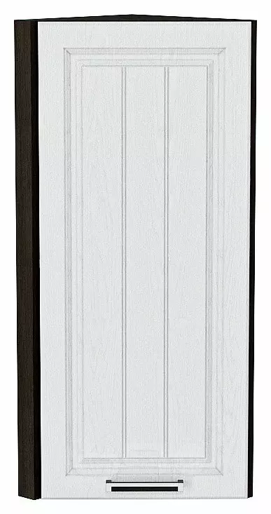 Шкаф верхний торцевой Прага Белое дерево Graphite 920*300*304