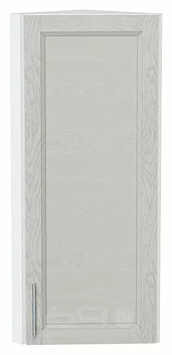 Шкаф верхний торцевой Сканди Cappuccino Softwood Белый 920*300*306