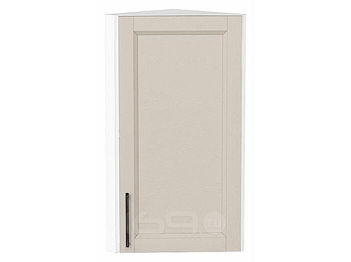 Шкаф верхний торцевой Сканди Cream Silkwood/Белый 716*300*306
