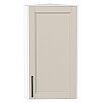 Шкаф верхний торцевой Сканди Cream Silkwood/Белый 716*300*306