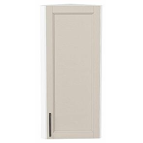 Шкаф верхний торцевой Сканди Cream Silkwood/Белый 920*300*306