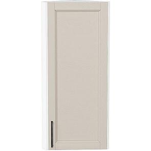 Шкаф верхний торцевой Сканди Cream Silkwood/Белый 920*300*306