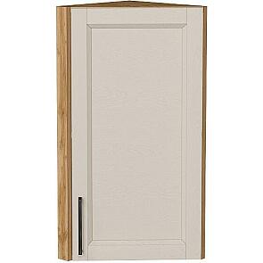 Шкаф верхний торцевой Сканди Cream Silkwood/Дуб Вотан 716*300*306