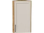 Шкаф верхний торцевой Сканди Cream Silkwood/Дуб Вотан 716*300*306