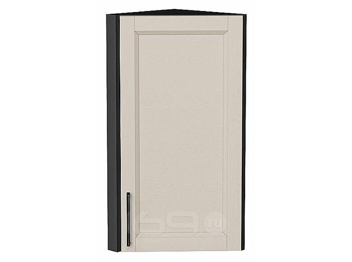 Шкаф верхний торцевой Сканди Cream Silkwood/Graphite 716*300*306
