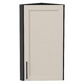Шкаф верхний торцевой Сканди Cream Silkwood/Graphite 716*300*306