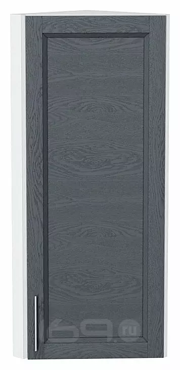 Шкаф верхний торцевой Сканди Graphite Softwood Белый 920*300*306