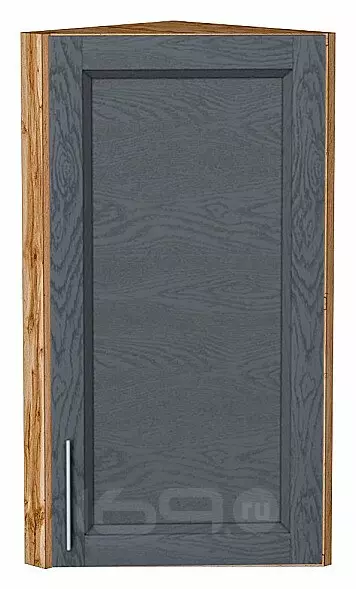 Шкаф верхний торцевой Сканди Graphite Softwood Дуб Вотан 716*300*306