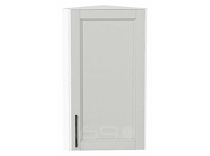 Шкаф верхний торцевой Сканди Grey Silkwood/Белый 716*300*306