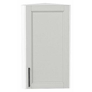 Шкаф верхний торцевой Сканди Grey Silkwood/Белый 716*300*306