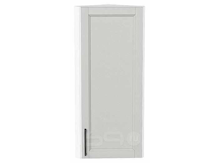 Шкаф верхний торцевой Сканди Grey Silkwood/Белый 920*300*306