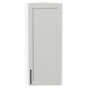 Шкаф верхний торцевой Сканди Grey Silkwood/Белый 920*300*306