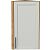 Шкаф верхний торцевой Сканди Grey Silkwood/Дуб Вотан 716*300*306