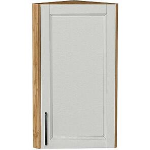 Шкаф верхний торцевой Сканди Grey Silkwood/Дуб Вотан 716*300*306