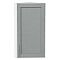 Шкаф верхний торцевой Сканди Grey Softwood Белый 716*300*306