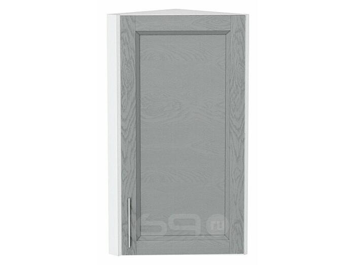 Шкаф верхний торцевой Сканди Grey Softwood Белый 716*300*306