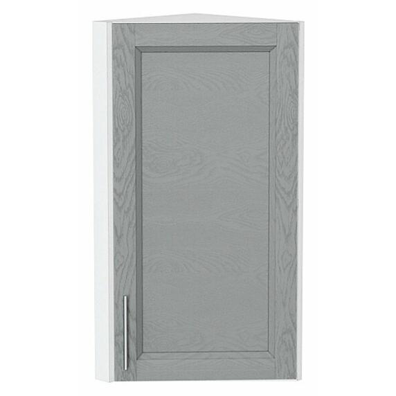 Шкаф верхний торцевой Сканди Grey Softwood Белый 716*300*306