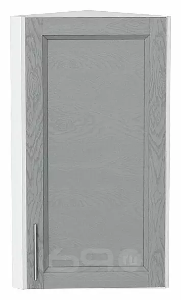Шкаф верхний торцевой Сканди Grey Softwood Белый 716*300*306
