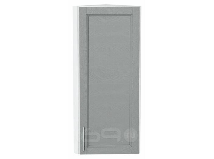 Шкаф верхний торцевой Сканди Grey Softwood Белый 920*300*306