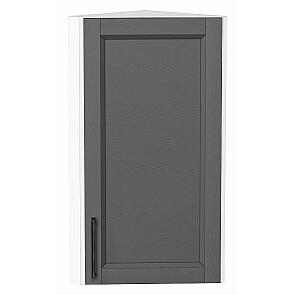 Шкаф верхний торцевой Сканди Stormy Silkwood/Белый 716*300*306