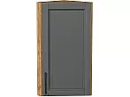 Шкаф верхний торцевой Сканди Stormy Silkwood/Дуб Вотан 716*300*306