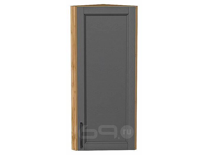 Шкаф верхний торцевой Сканди Stormy Silkwood/Дуб Вотан 920*300*306