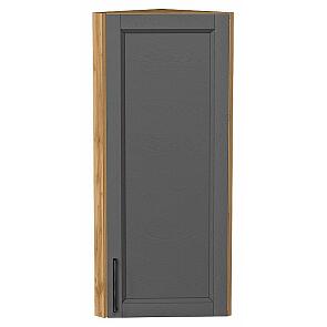 Шкаф верхний торцевой Сканди Stormy Silkwood/Дуб Вотан 920*300*306