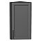 Шкаф верхний торцевой Сканди Stormy Silkwood/Graphite 716*300*306