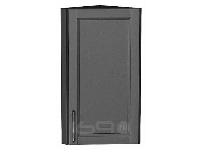 Шкаф верхний торцевой Сканди Stormy Silkwood/Graphite 716*300*306