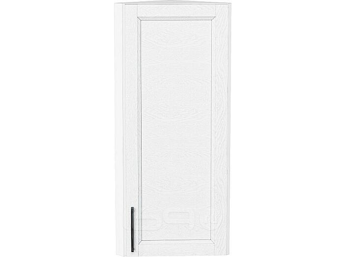 Шкаф верхний торцевой Сканди White Silkwood/Белый 920*300*306