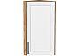 Шкаф верхний торцевой Сканди White Silkwood/Дуб Вотан 716*300*306