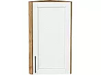 Шкаф верхний торцевой Сканди White Silkwood/Дуб Вотан 716*300*306