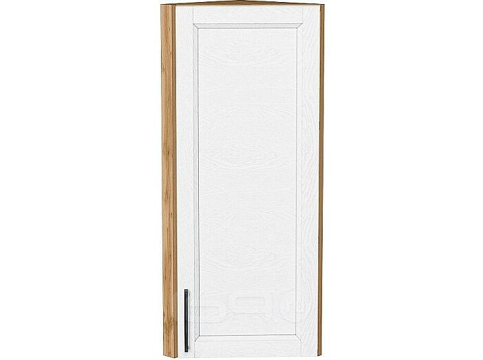 Шкаф верхний торцевой Сканди White Silkwood/Дуб Вотан 920*300*306