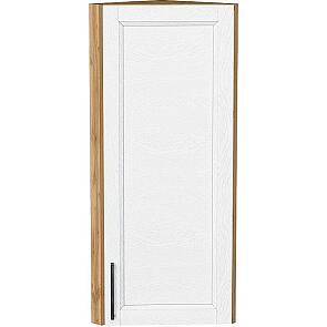 Шкаф верхний торцевой Сканди White Silkwood/Дуб Вотан 920*300*306