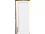 Шкаф верхний торцевой Сканди White Silkwood/Дуб Вотан 920*300*306