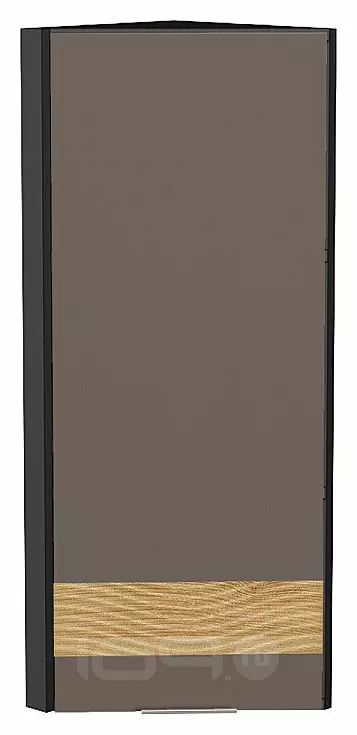 Шкаф верхний торцевой Терра DL Смоки Софт Graphite 920*300*304