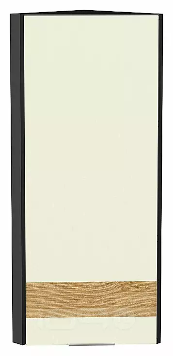 Шкаф верхний торцевой Терра DL Ваниль софт Graphite 920*300*304