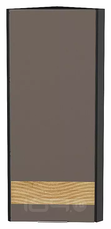 Шкаф верхний торцевой Терра DR Смоки Софт Graphite 920*300*304