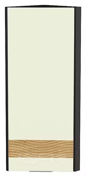 Шкаф верхний торцевой Терра DR Ваниль софт Graphite 920*300*304