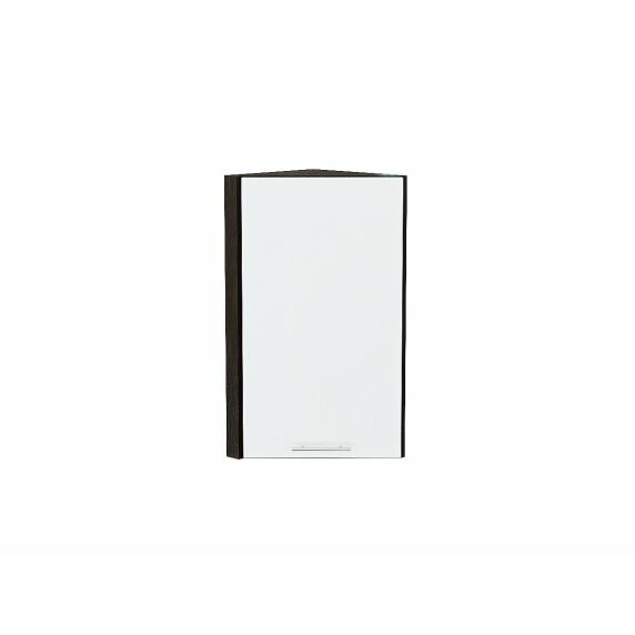 Шкаф верхний торцевой Валерия-М Белый глянец Graphite