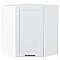 Шкаф верхний угловой Барселона Белый Белый 716*600*606